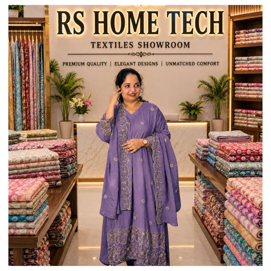 Mayuri Churidar Purple - S.NO 406118