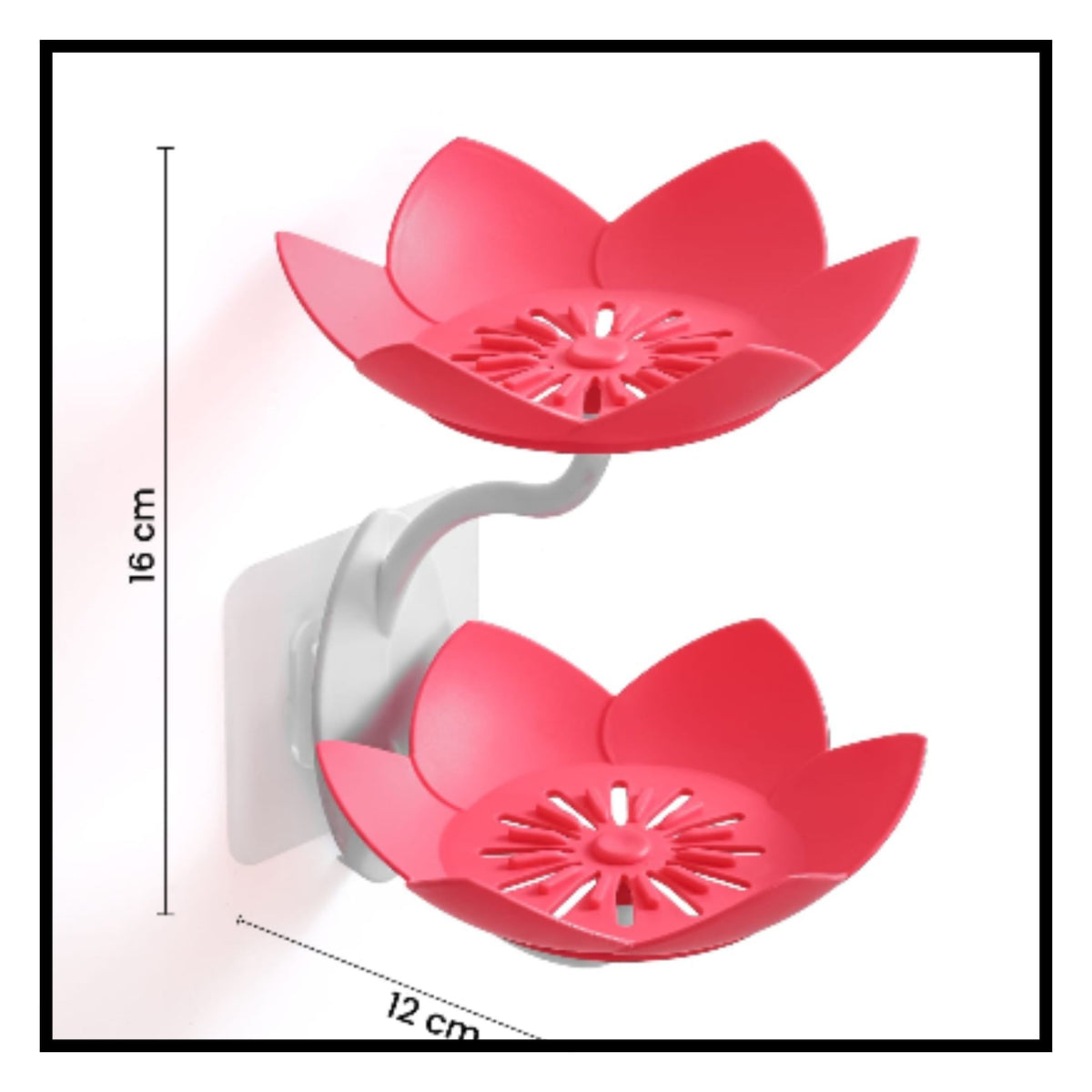 wall-mounted lotus flower soap holder (Pack of 2 )