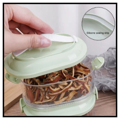 FreshLock Spice Rack 🧂 360° Rotating 2-Layer Organizer for Kitchen