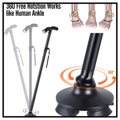 Walking Stick Collapsible with Led Light