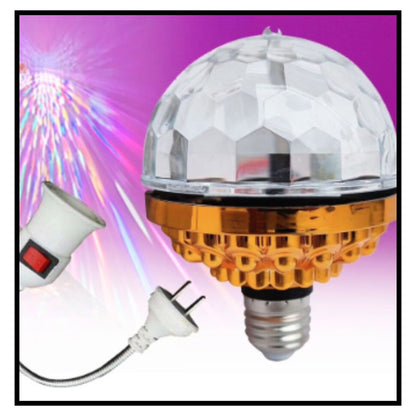 Rotating Magic Ball Light with Lamp Holder Set