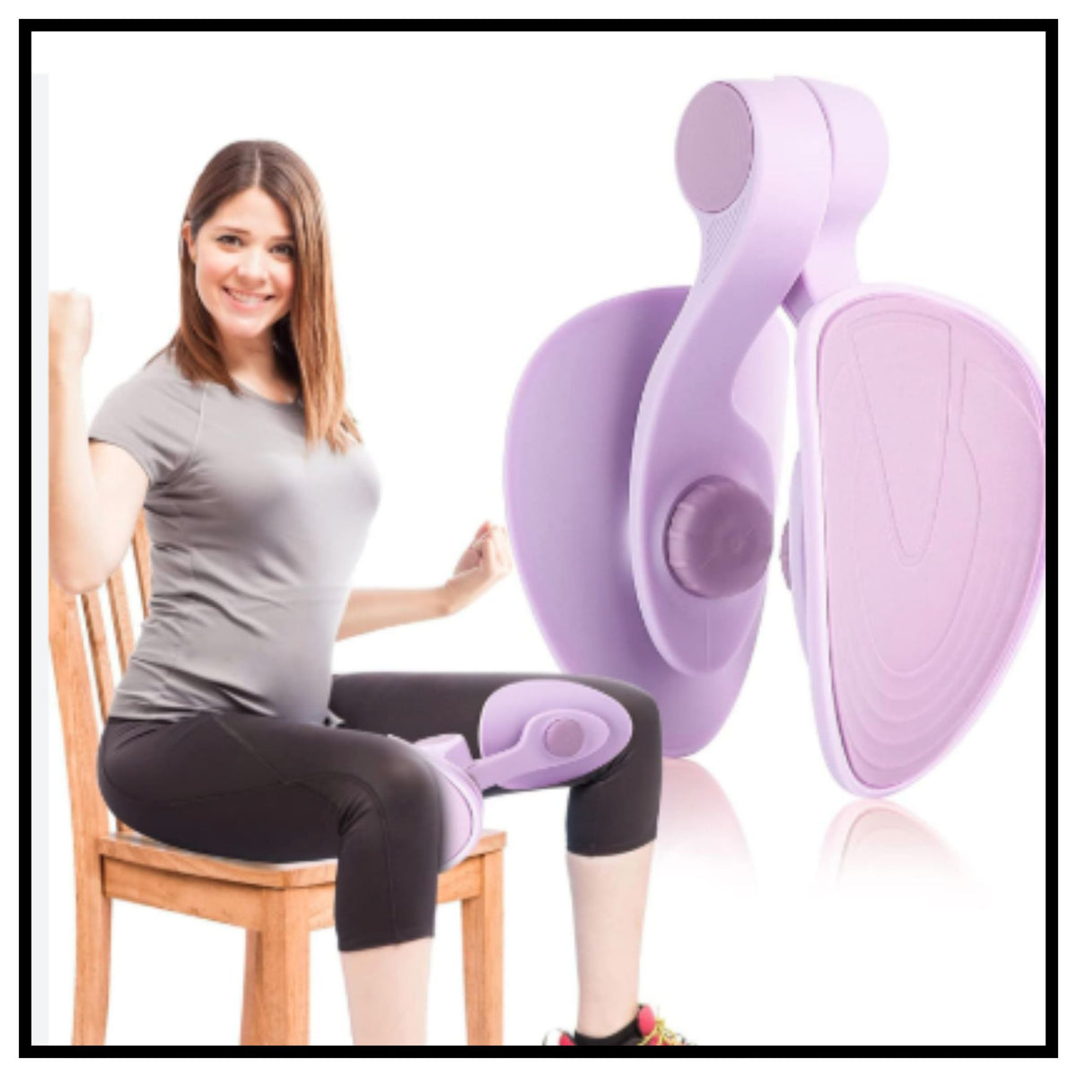 Thigh Master - Thigh and Pelvic Floor Trainer, Portable Pilates Equipment for Weight Loss and Toning