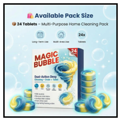 Dula Action Magic Toilet Tablet 24Tablets (Pack of 2)