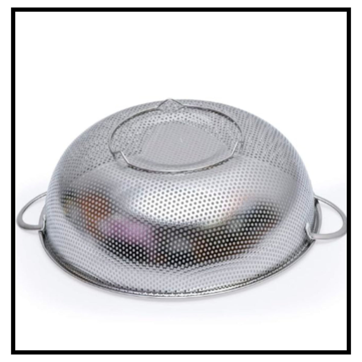 Stainless steel kitchen colander strainer