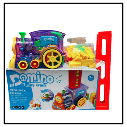Domino Rally Train Model with Lights and Sounds