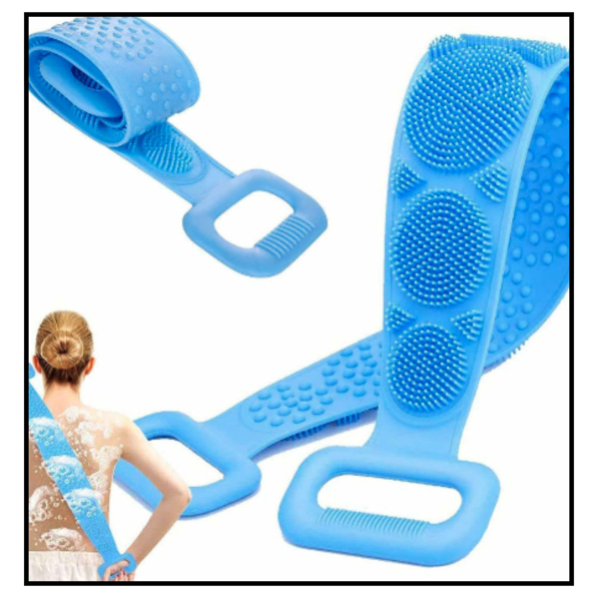 Silicone back scrubber belt