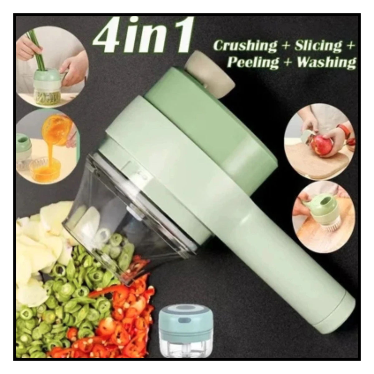 Portable Electric Vegetable Cutter Set
