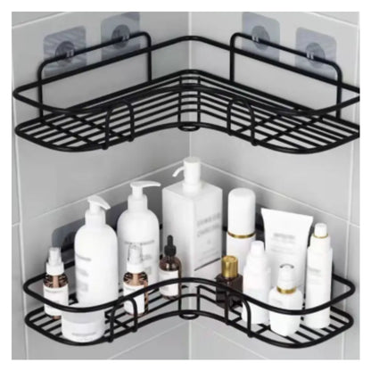 Rustproof Corner Wire Shelf Space-Saving Durable & Stylish Wall-Mounted Organizer