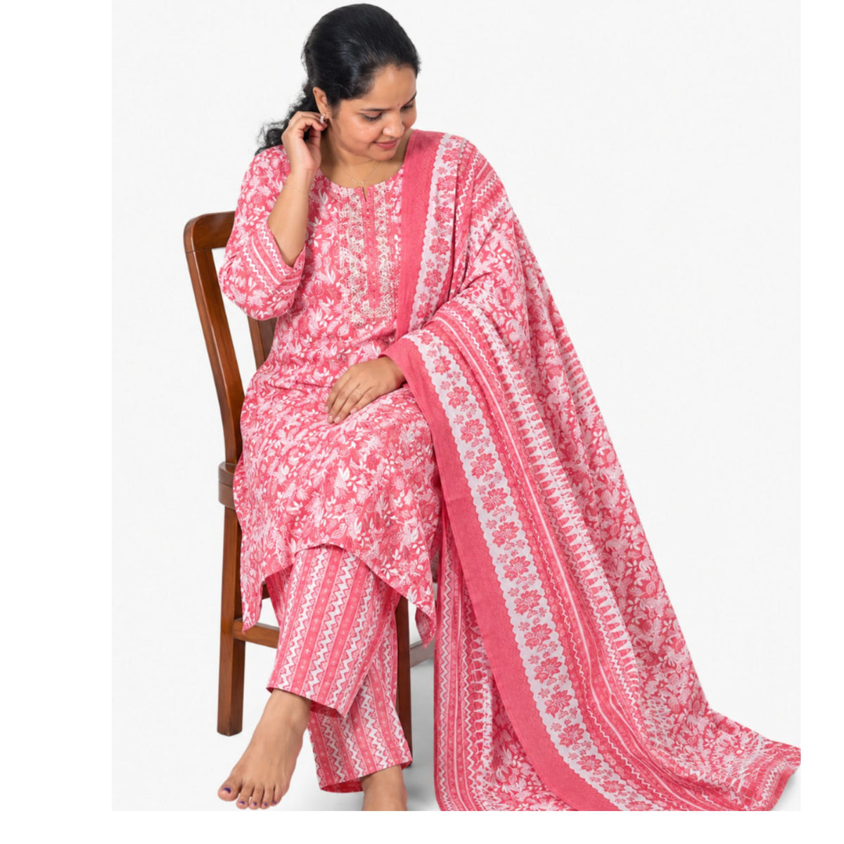 रेघा चूड़ीदार-टेराकोटा (414138) (4XL)