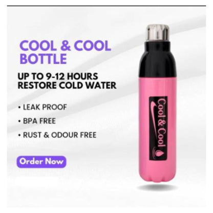 Cool Plastic Insulated Water Bottle 1000 ml Bottle