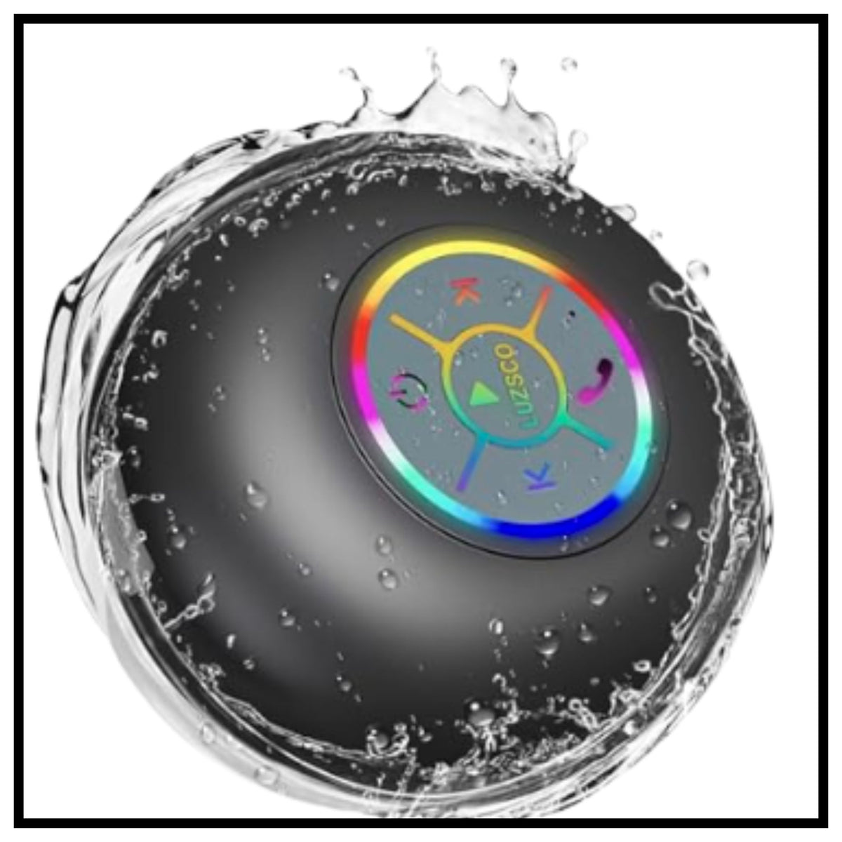 RGB लाइटों वाला मिनी ब्लूटूथ शावर ऑडियो डिवाइस