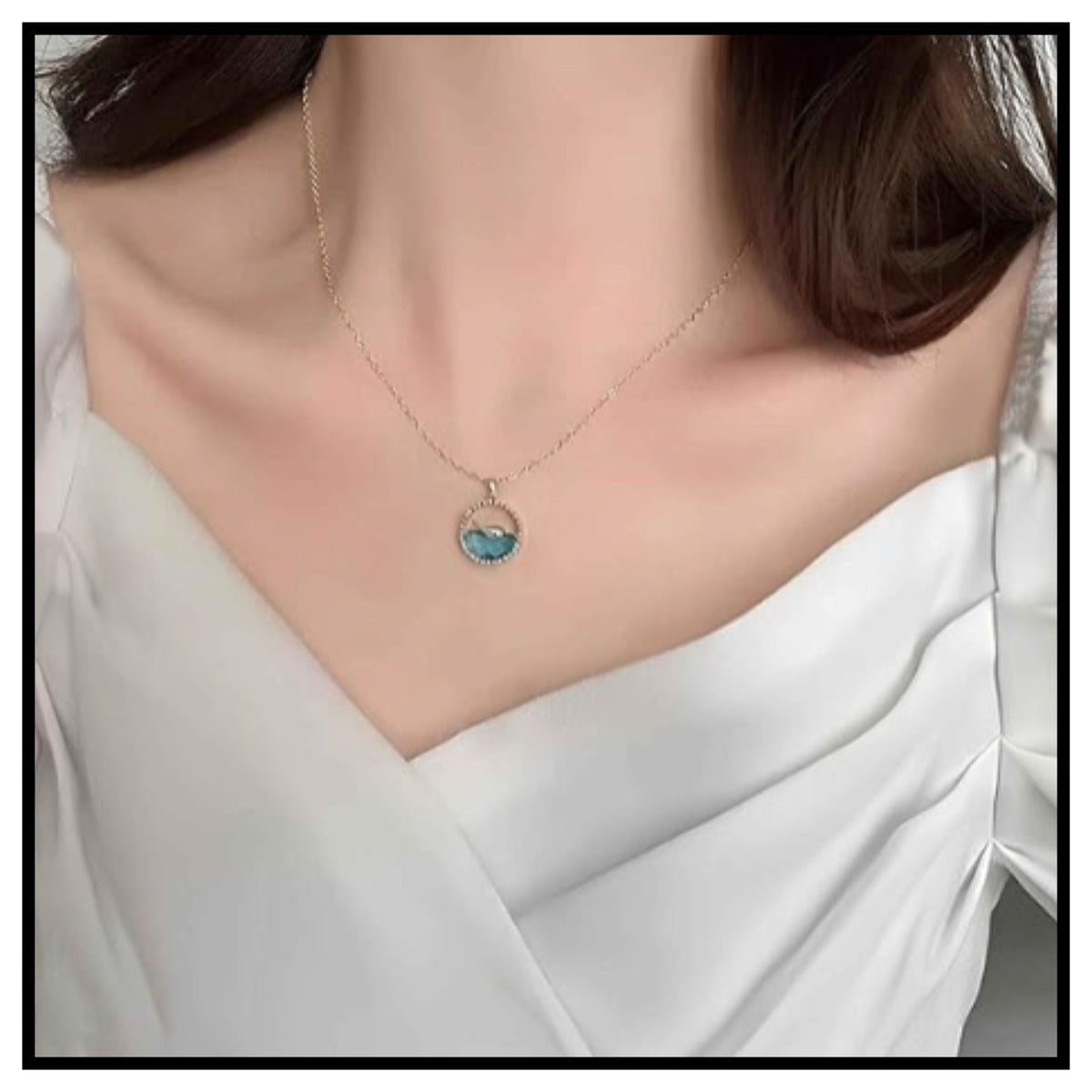 Elegant Ocean Theme Dolphin Pendant