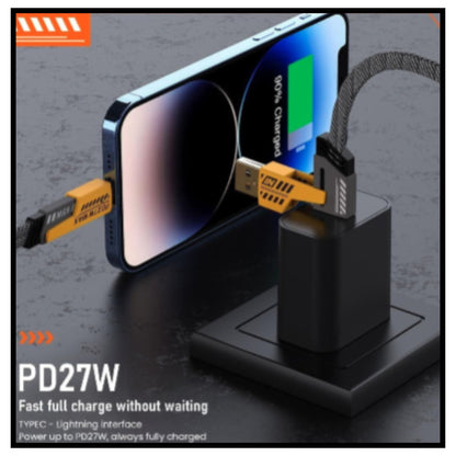 USB C केबल लाइटनिंग केबल 4 इन 1