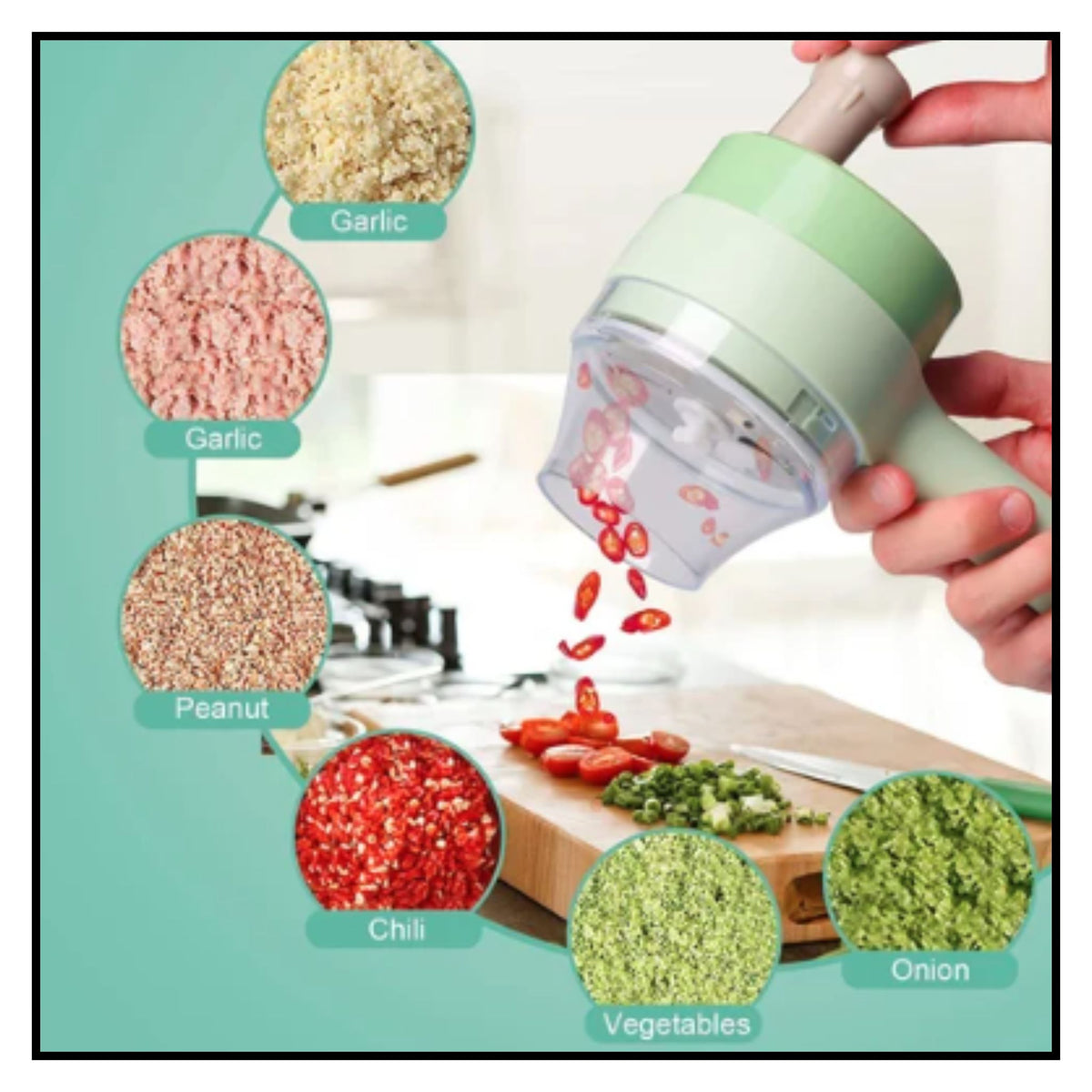 Portable Electric Vegetable Cutter Set