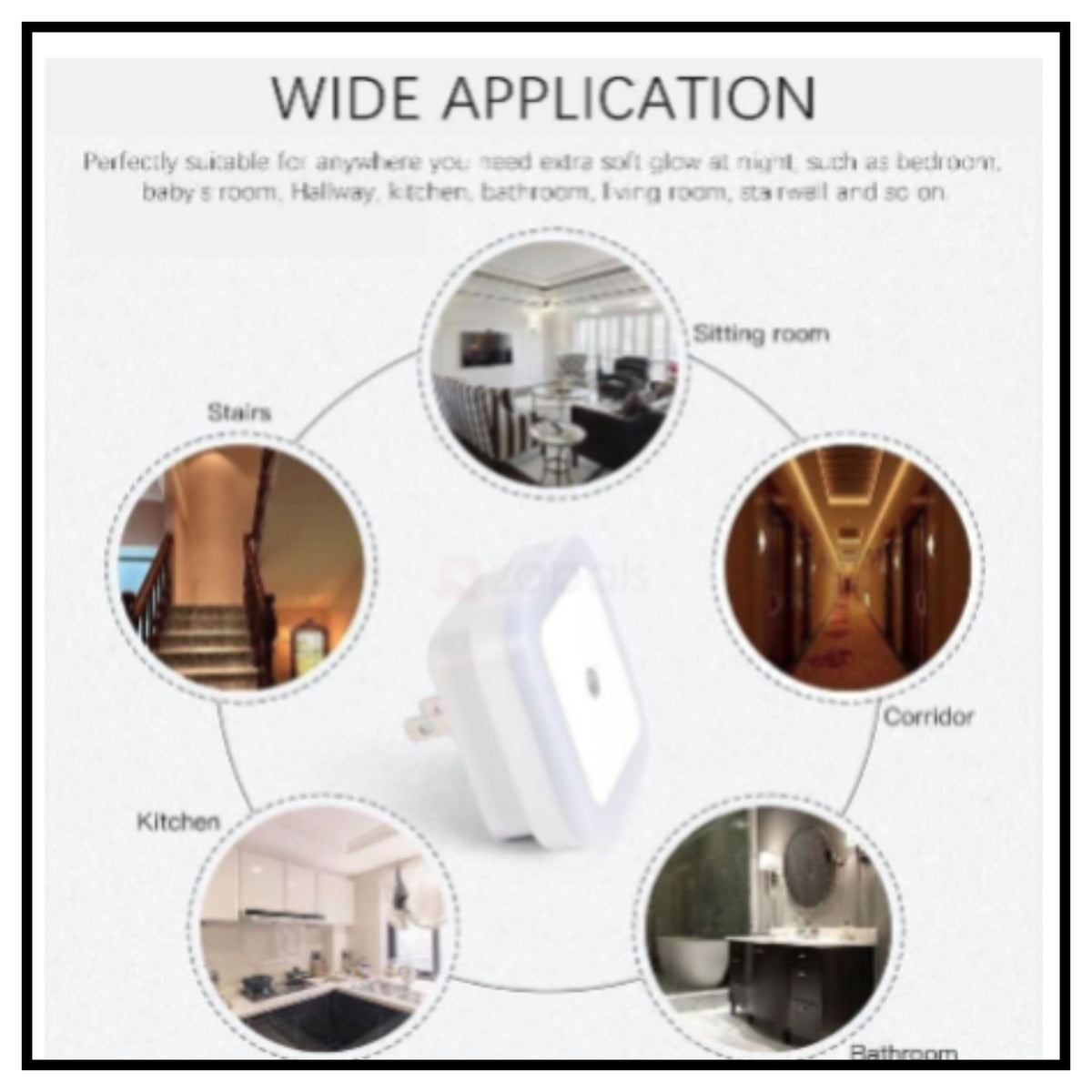 Night Lamp Sensor Led Light with Plug Type
