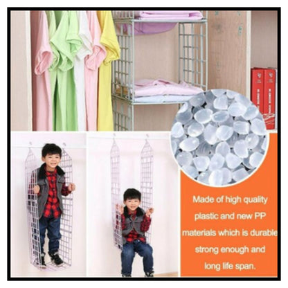 5 Layer Hanging Folding Cloth Rack - Dormitory Closet Storage Organizer ( 1 Pcs)