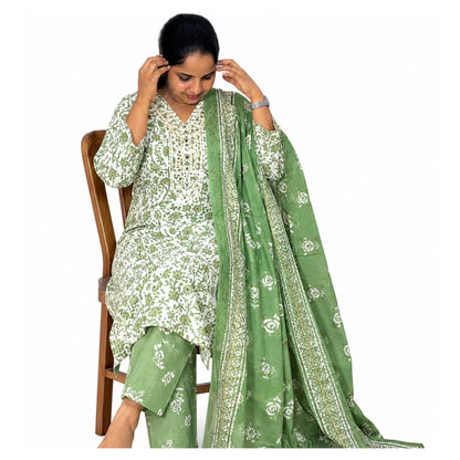 रेघा चूड़ीदार-हरा (414138) (5XL)