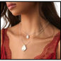 Stylish silver-plated floral and geometric pendants