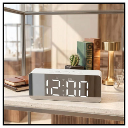 Digital Smart Back Light Table Mirror Alarm Clock