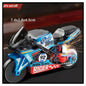 Pull Back Stunt Bike Toy with LED Light & Spark Effect