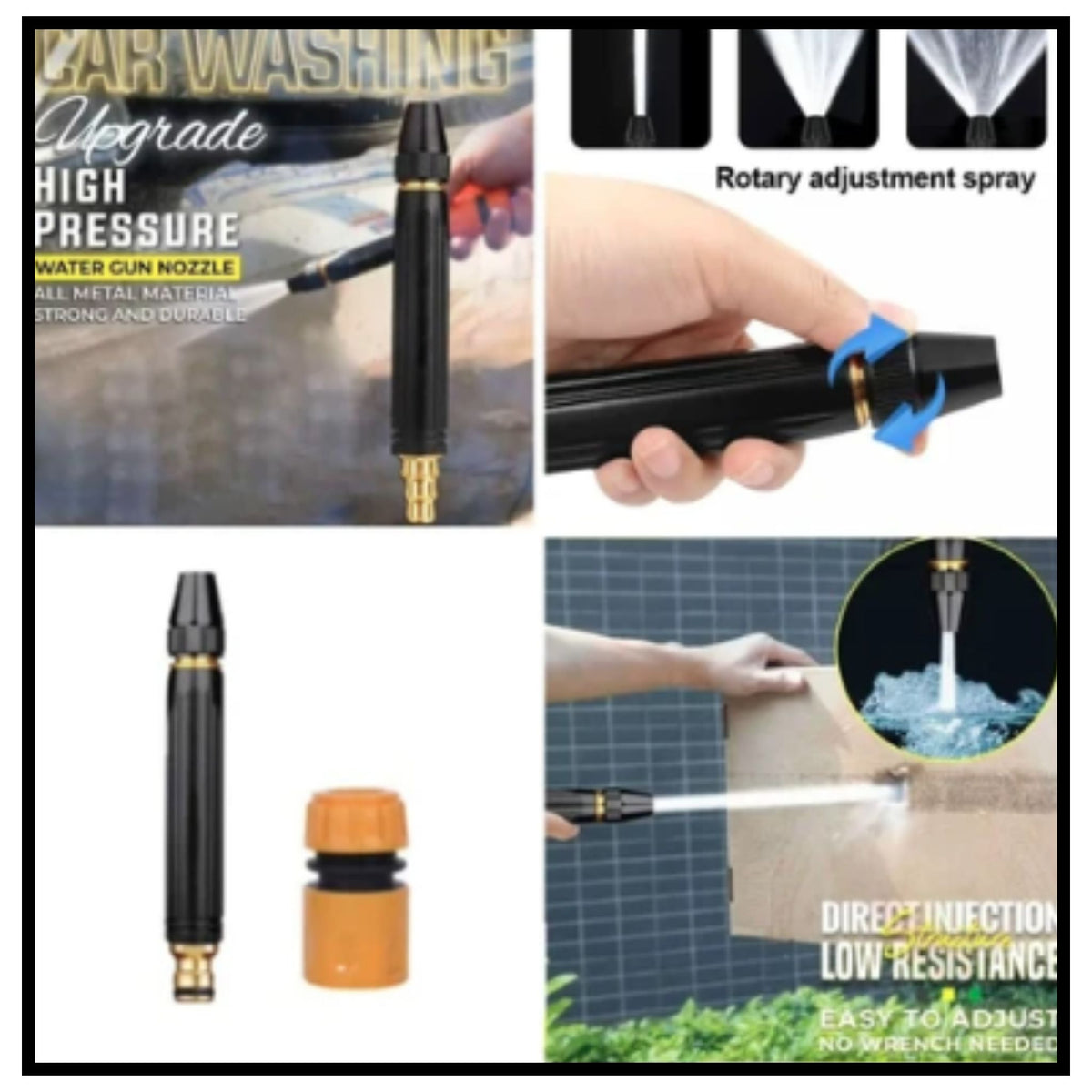 Portable High-Pressure Washing Water Gun Nozzle