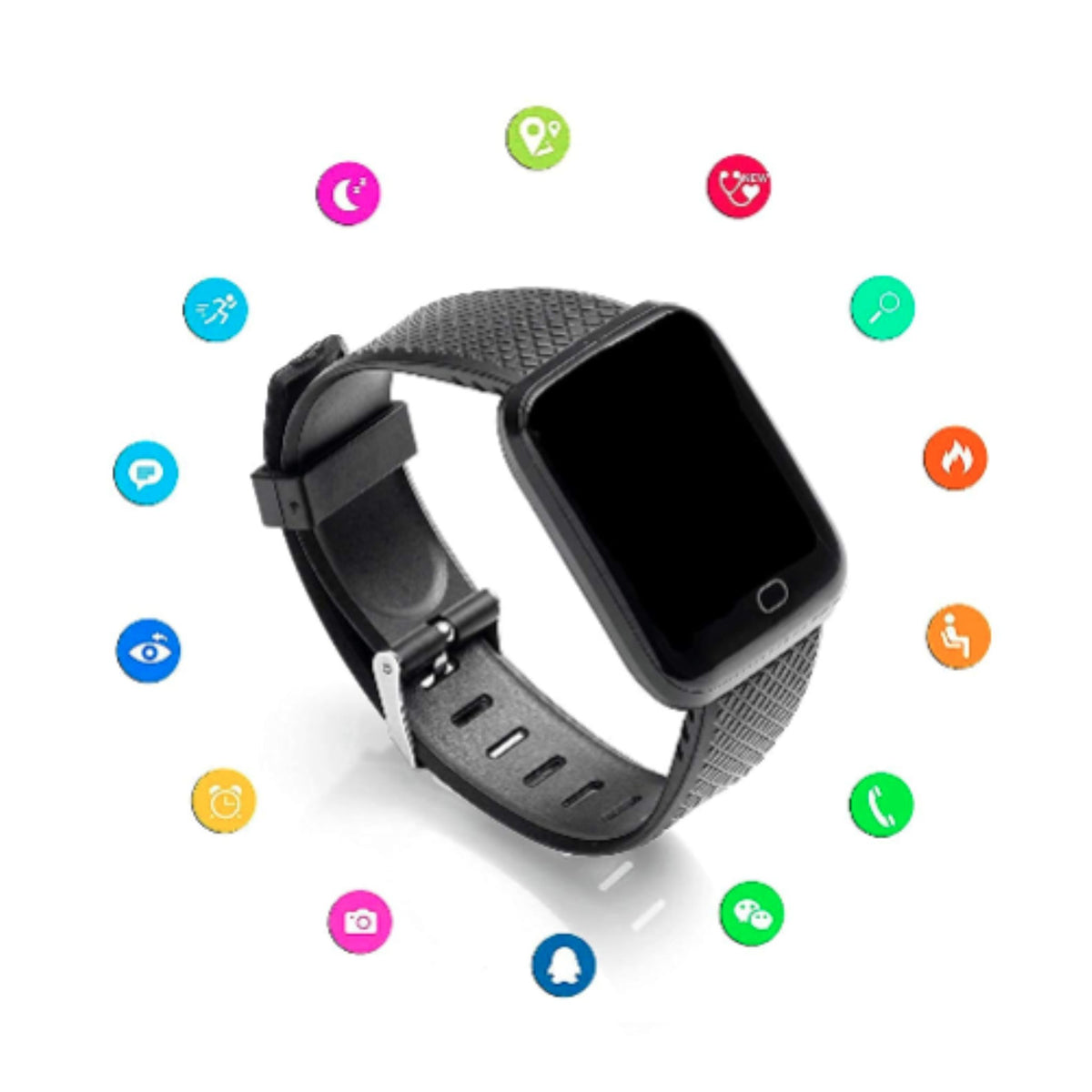 D116 Fitness Smart Watch Activity Tracker Smartwatch with Sleep Monitor, Step Tracking, Heart Rate Sensor for Men, Women, Kids