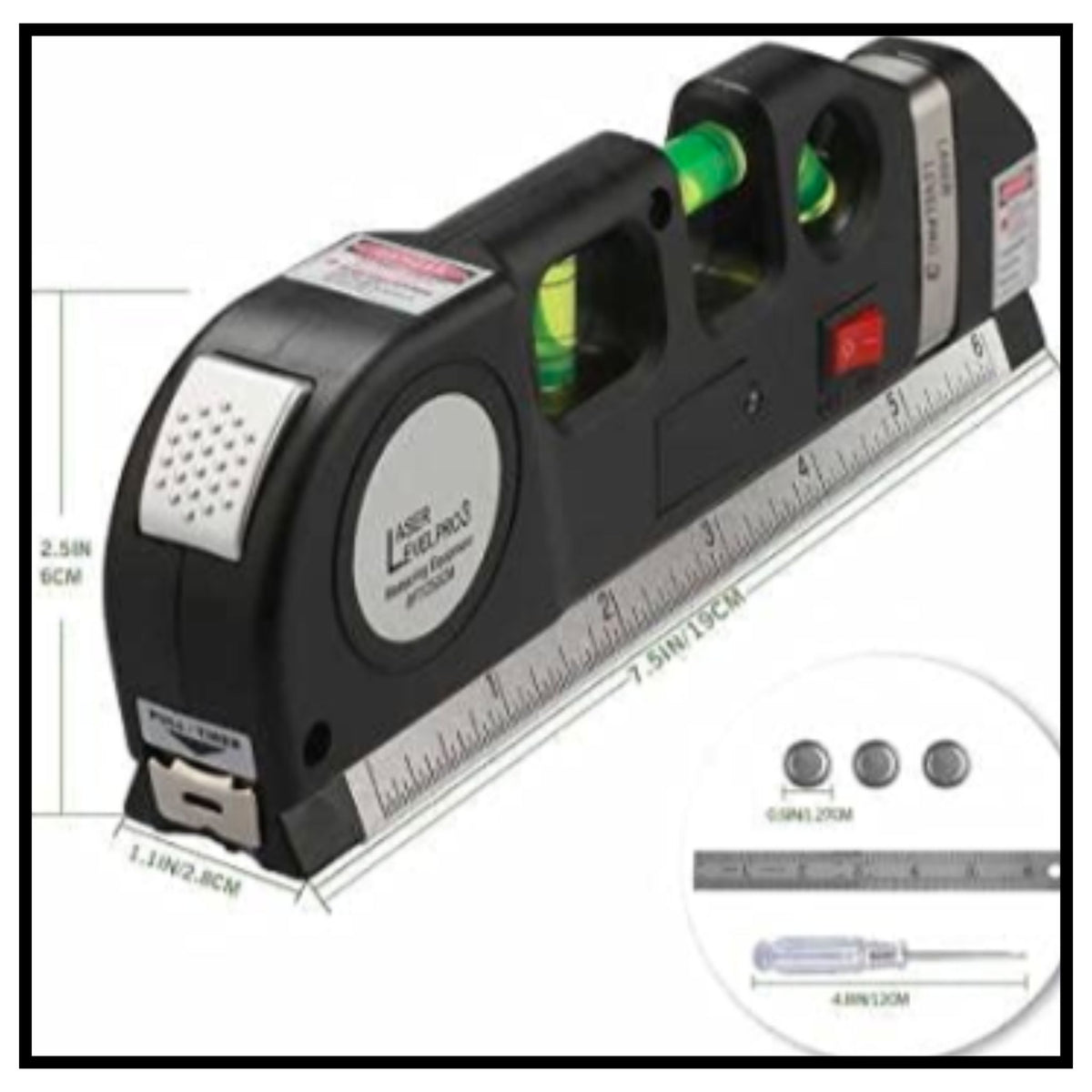 Digital Distance Laser Line Measuring Tape Measurement Tool