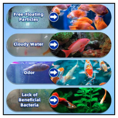 Aquarium Water Clarifier, Fish Tank Water Purifier Algae Remover