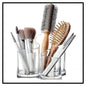 3-Compartment Acrylic Makeup Brush Holder