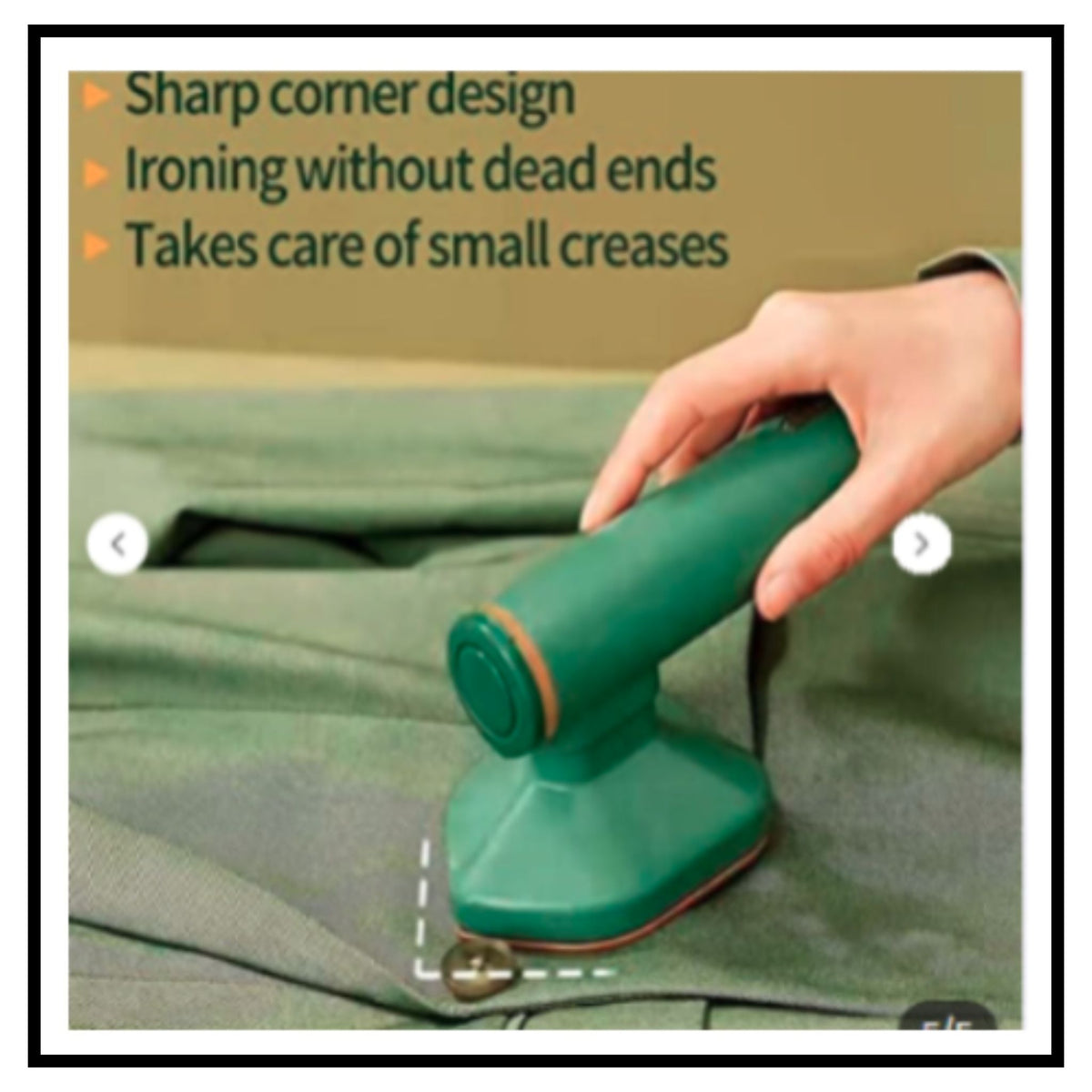Portable Micro Steam Iron, Green Iron Handheld Garment Steamer