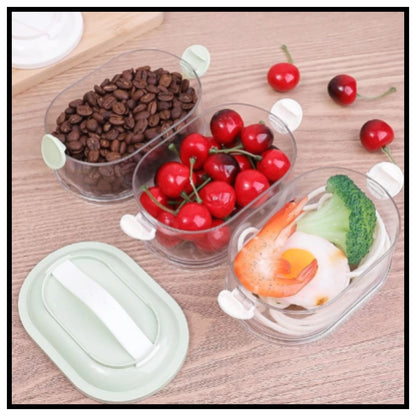 FreshLock Spice Rack 🧂 360° Rotating 2-Layer Organizer for Kitchen