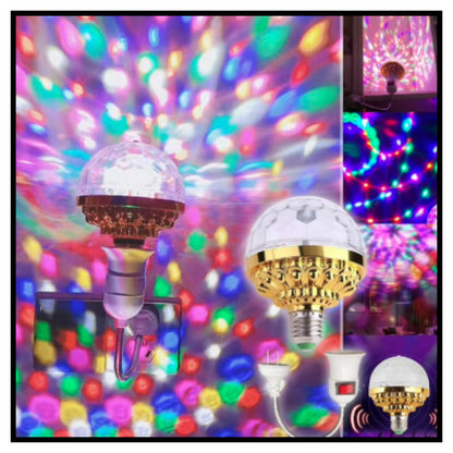Rotating Magic Ball Light with Lamp Holder Set