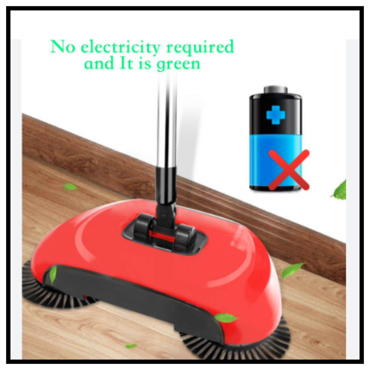 Floor Dust Cleaning MOP Broom with Dustpan Multi Functional Broom Machine for Home & Office