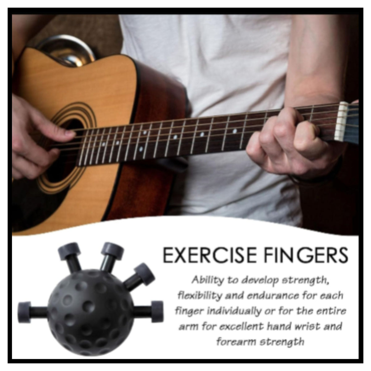 Ultimate Finger Exerciser Strength Trainer Exercise Ball Hand Strengthener