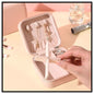 Leather Small Jewelry Box, Travel Portable Jewelry Case For Ring, Pendant, Earring, Necklace, Bracelet