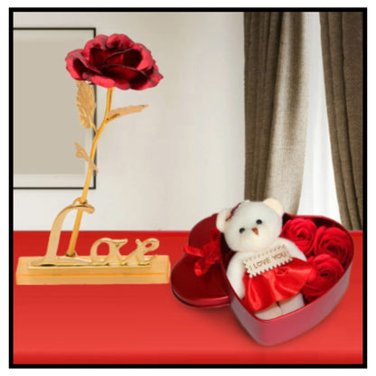 Red Love Stand With HeartBox