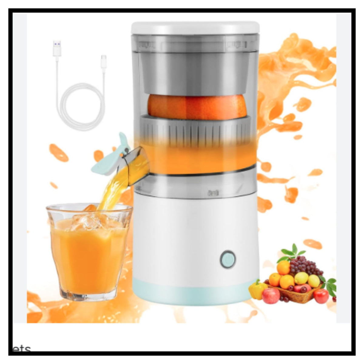 Portable Electric Citrus Juicer