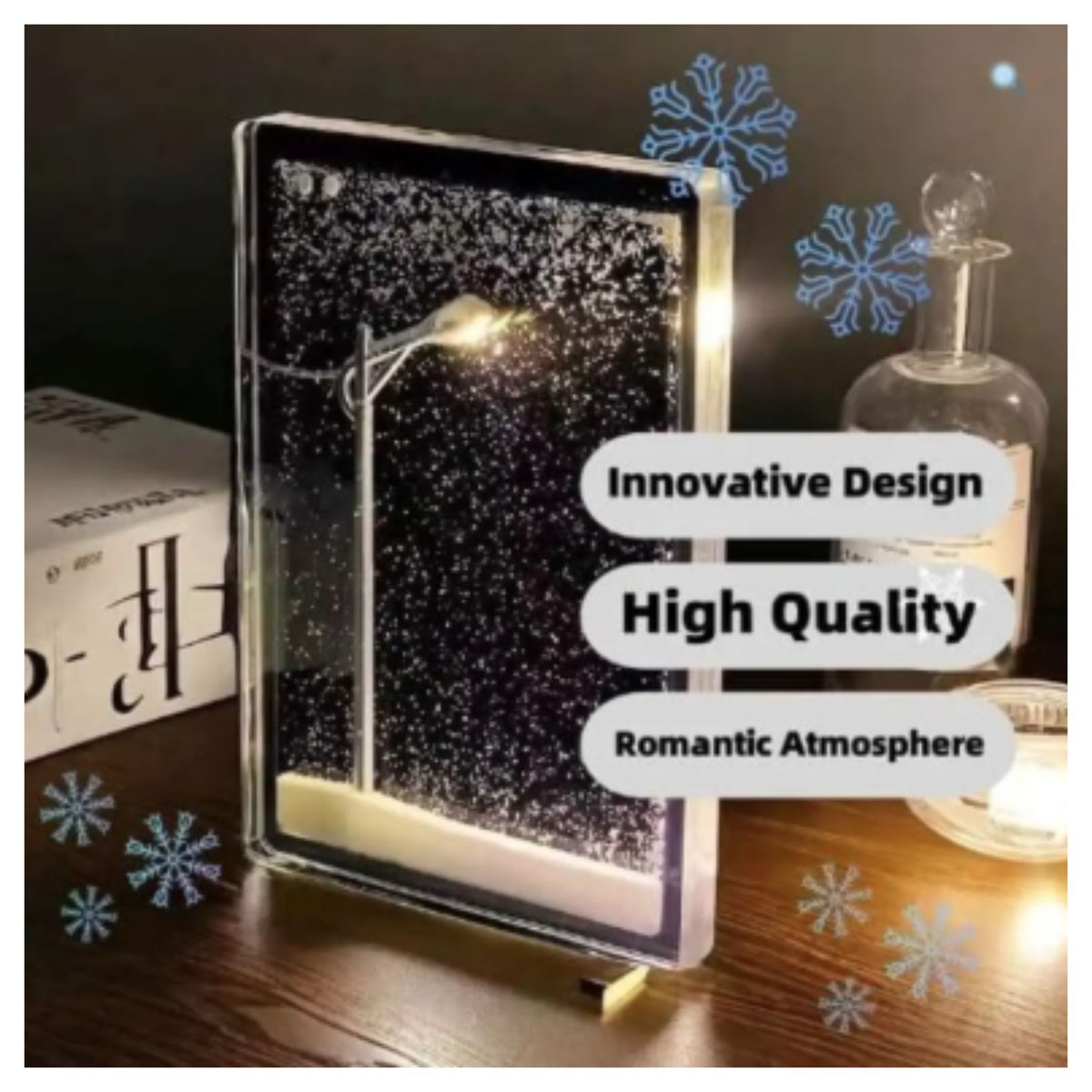 Snowy Street Lamp Night Light