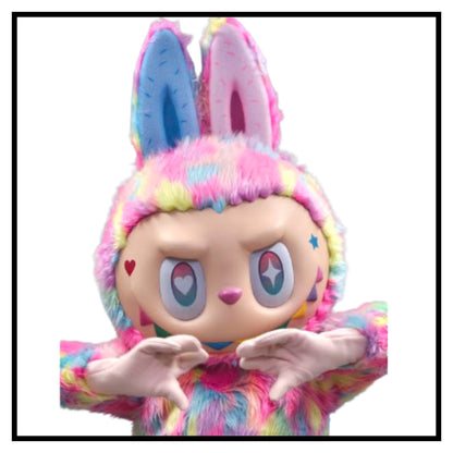 Labubu The Monsters Tasty Macarons Chestnut Cocoa Vinyl Plush ( Multicolor )