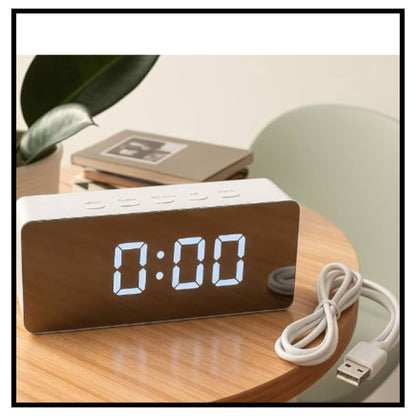 Digital Smart Back Light Table Mirror Alarm Clock