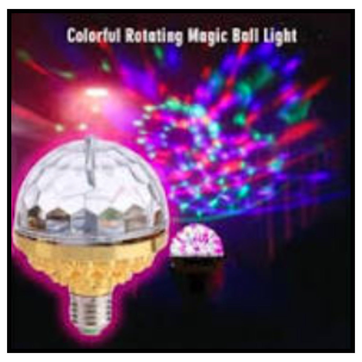 Rotating Magic Ball Light with Lamp Holder Set
