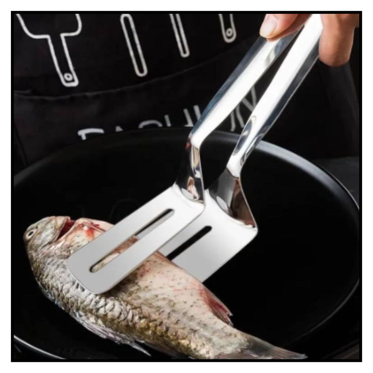 Heat Resistant Multipurpose Kitchen Frying Turner Serving Spatula Tong