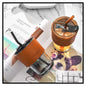 Glass Coffee Mug with Straw 450ML