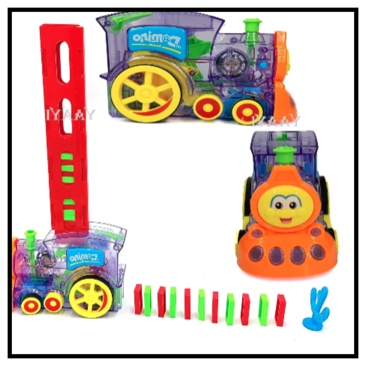 Domino Rally Train Model with Lights and Sounds