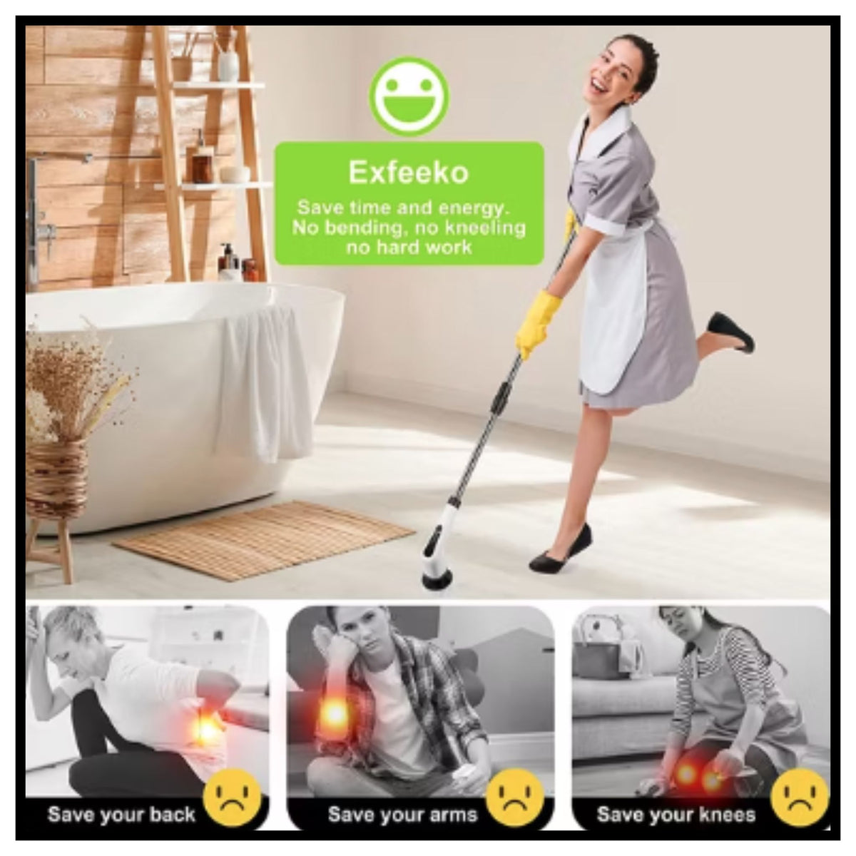 9 in 1 Electric Spin Scrubber