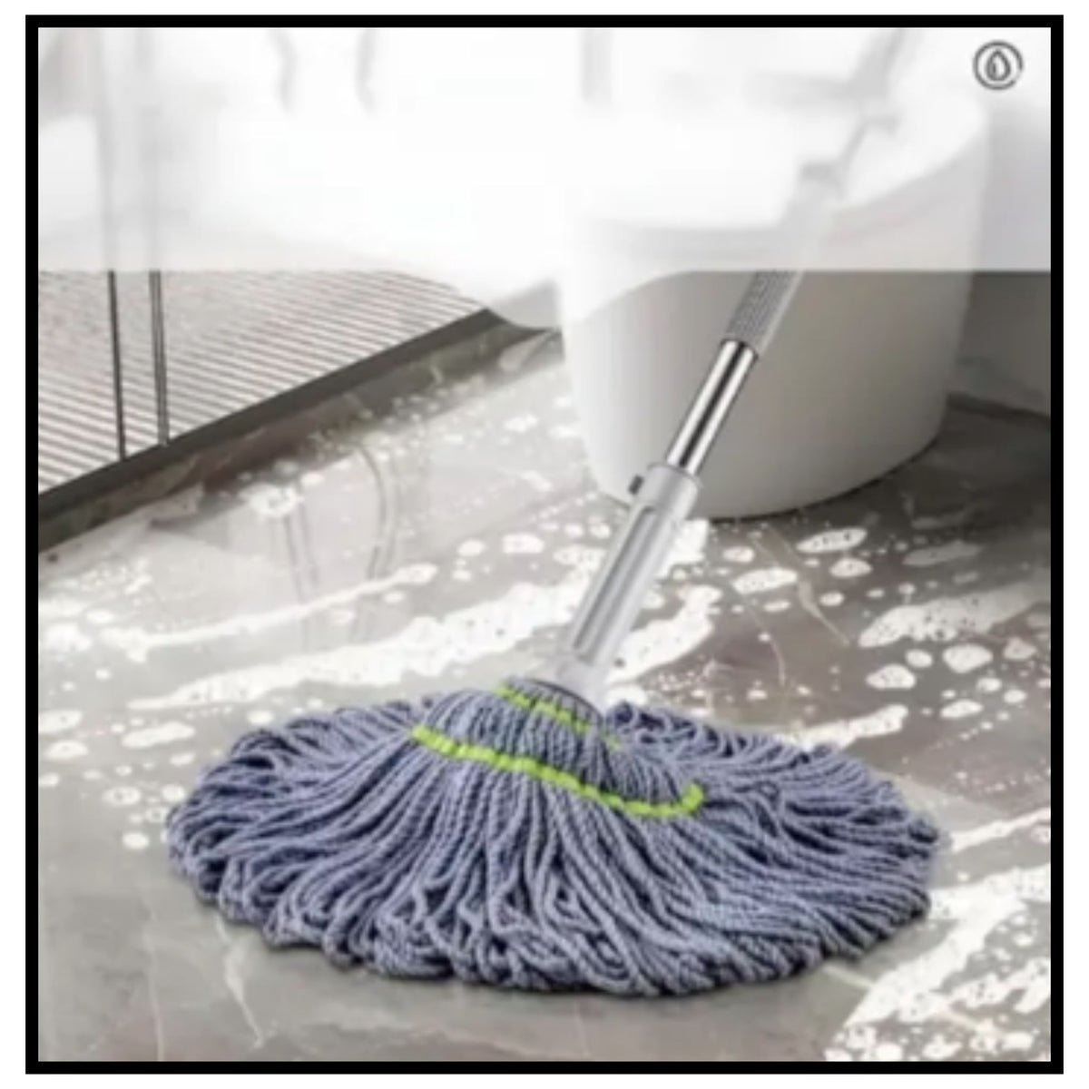 Stainless Steel Microfiber Twist Mop for Floor Cleaning