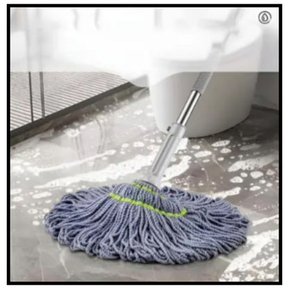 Stainless Steel Microfiber Twist Mop for Floor Cleaning