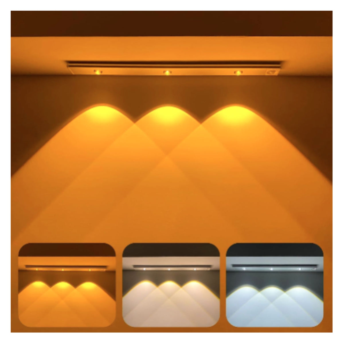 Cabinet Lights Home Removable Dimmable USB Rechargeable Closet Light