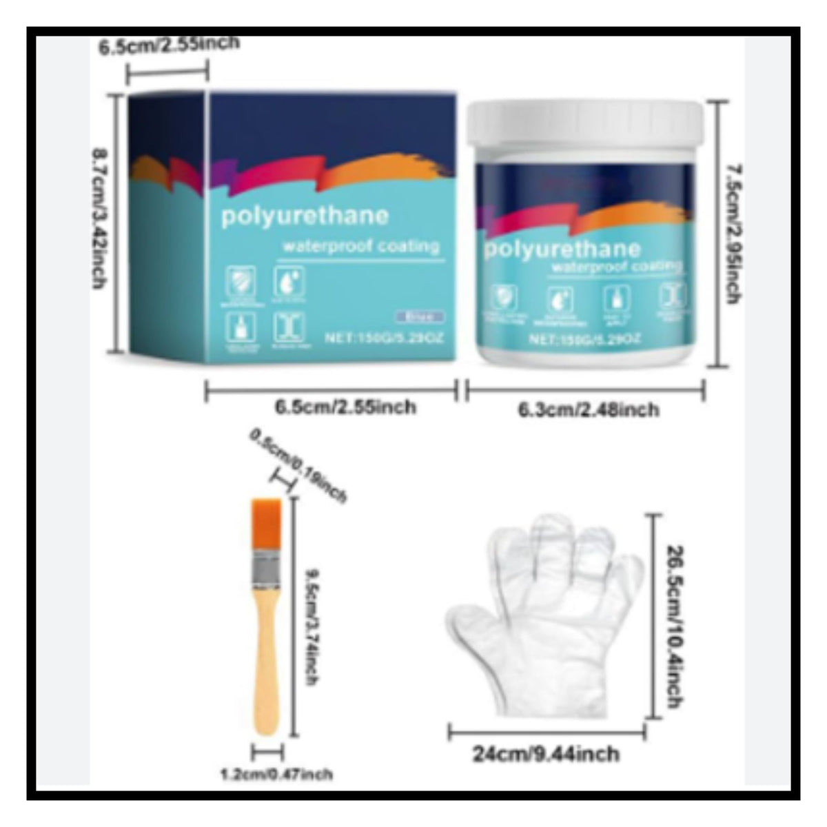 Waterproof Glue Paint(Pack of 2)