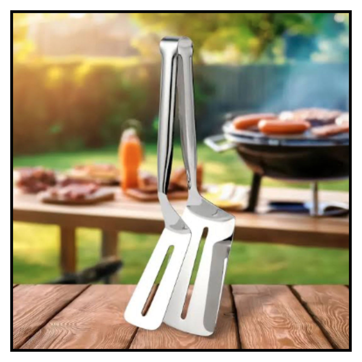 Heat Resistant Multipurpose Kitchen Frying Turner Serving Spatula Tong